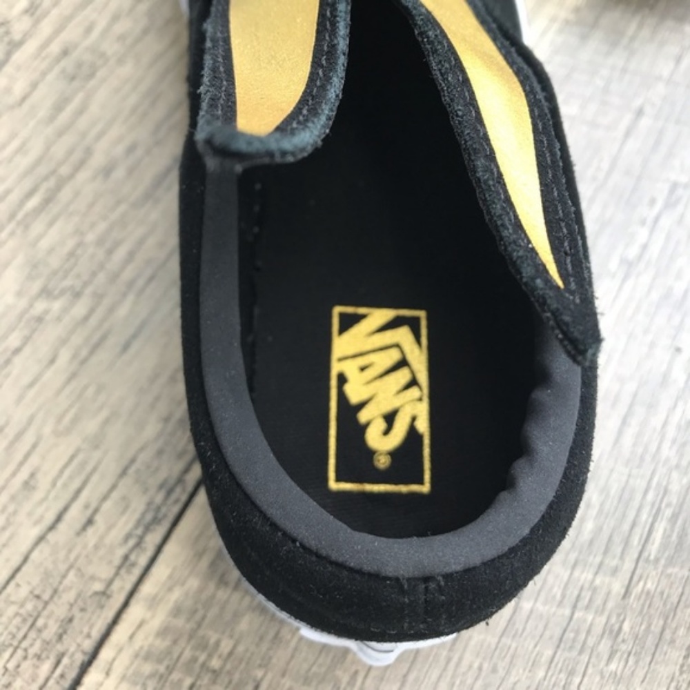 VANS Slip On Bunny Black Gold Kids AUTHENTIC - Picture 7 of 7